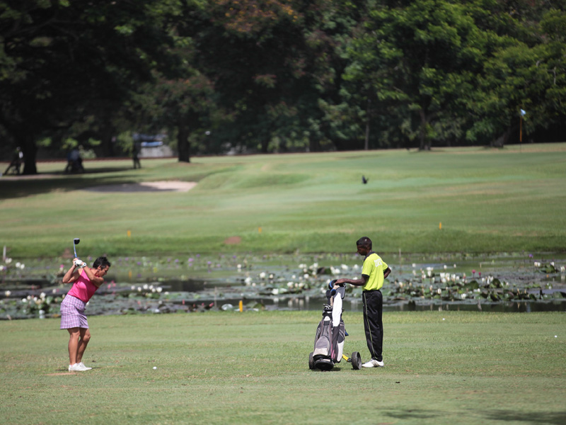 Golfing